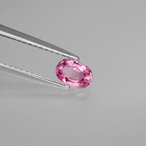 Zafiro rosa natural de 0,53 ct, corte óvalo, VVS
