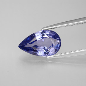 Zafiro azul natural de 2,60 ct, en forma de pera, VVS-VS