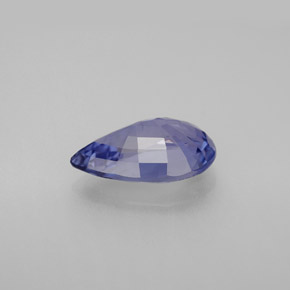 Zafiro azul natural de 2,60 ct, en forma de pera, VVS-VS