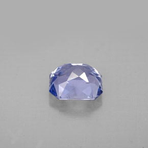Zafiro azul natural de 2,44 ct, corte esmeralda, VS