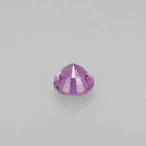 Zafiro violeta natural de 0,58 ct, corte redondo, VS