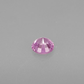 Zafiro violeta natural de 0,46 ct, corte redondo, VS