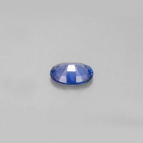 Zafiro azul natural de 0,77 ct, corte óvalo, VS
