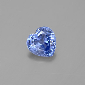 Zafiro azul natural de 0,92 ct, forma de corazón, VS-SI