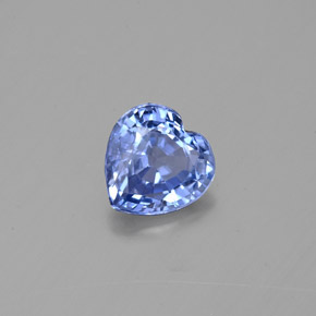 Zafiro azul natural de 0,92 ct, forma de corazón, VS-SI