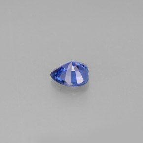 Zafiro azul natural de 0,39 ct, forma de corazón, VS