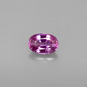 Zafiro violeta natural de 0,69 ct, corte óvalo, VVS