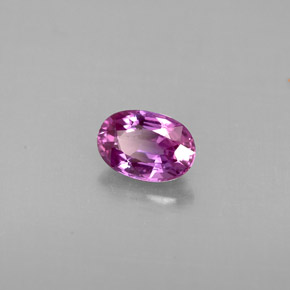 Zafiro violeta natural de 0,69 ct, corte óvalo, VVS