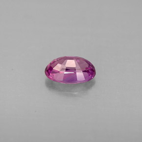 Zafiro violeta natural de 0,69 ct, corte óvalo, VVS