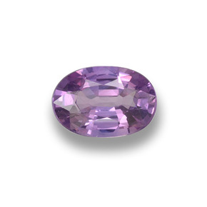 Zafiro violeta natural de 0,52 ct, corte óvalo, VVS-VS