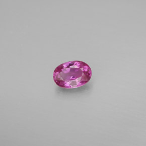 Zafiro rosa natural de 0,57 ct, corte óvalo, VVS-VS