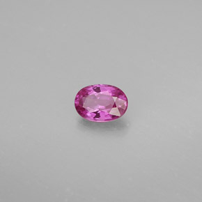 Zafiro rosa natural de 0,57 ct, corte óvalo, VVS-VS