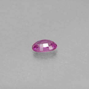 Zafiro rosa natural de 0,57 ct, corte óvalo, VVS-VS