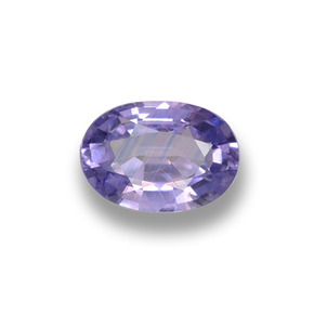 Zafiro violeta natural de 0,55 ct, corte óvalo, VS