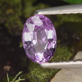 Zafiro violeta natural de 0,60 ct, corte óvalo, VVS-VS