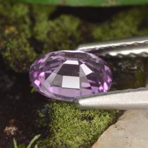 Zafiro violeta natural de 0,60 ct, corte óvalo, VVS-VS