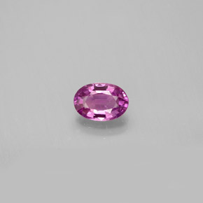 Zafiro rosa natural de 0,58 ct, corte óvalo, VVS-VS