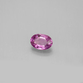Zafiro rosa natural de 0,58 ct, corte óvalo, VVS-VS