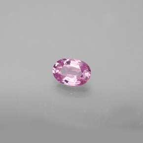 Zafiro rosa natural de 0,56 ct, corte óvalo, VVS-VS