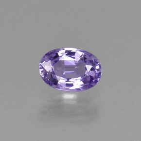 Zafiro púrpura natural de 0,69 ct, corte óvalo, VVS-VS