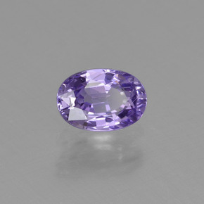 Zafiro púrpura natural de 0,69 ct, corte óvalo, VVS-VS