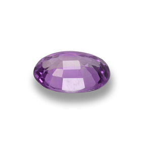 Zafiro violeta natural de 0,59 ct, corte óvalo, VS