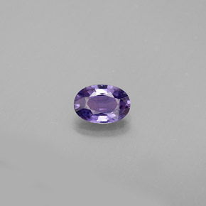 Zafiro violeta natural de 0,54 ct, corte óvalo, VS