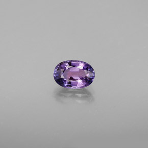 Zafiro violeta natural de 0,64 ct, corte óvalo, VVS-VS