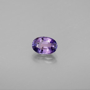 Zafiro violeta natural de 0,64 ct, corte óvalo, VVS-VS