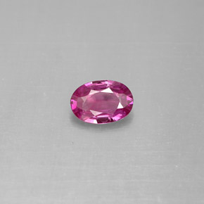 Zafiro púrpura natural de 0,53 ct, corte óvalo, VVS-VS