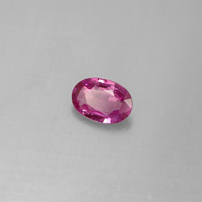 Zafiro púrpura natural de 0,53 ct, corte óvalo, VVS-VS