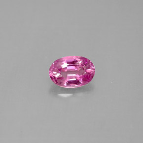 Zafiro rosa natural de 0,59 ct, corte óvalo, VS