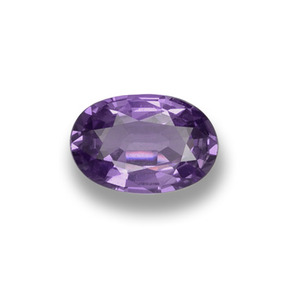 Zafiro violeta natural de 0,53 ct, corte óvalo, VS