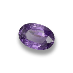 Zafiro violeta natural de 0,53 ct, corte óvalo, VS
