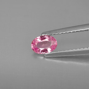 Zafiro rosa natural de 0,53 ct, corte óvalo, VS