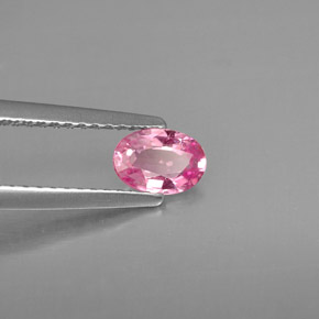Zafiro rosa natural de 0,53 ct, corte óvalo, VS