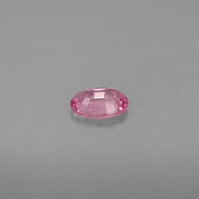 Zafiro rosa natural de 0,53 ct, corte óvalo, VS