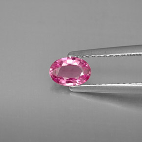 Zafiro rosa natural de 0,52 ct, corte óvalo, VS