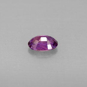 Zafiro violeta natural de 0,60 ct, corte óvalo, VS-SI
