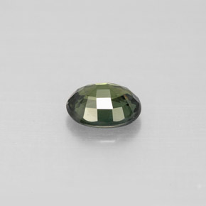 Zafiro verde natural de 0,78 ct, corte óvalo, VS