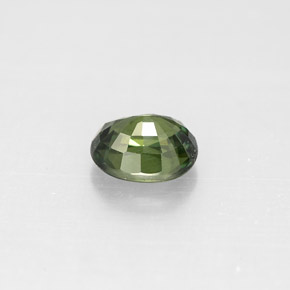 Zafiro verde natural de 0,92 ct, corte óvalo, VS-SI