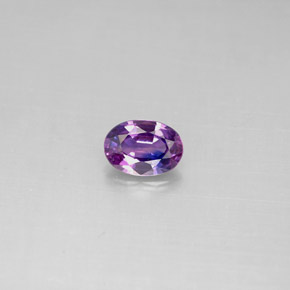 Zafiro violeta natural de 0,52 ct, corte óvalo, VVS