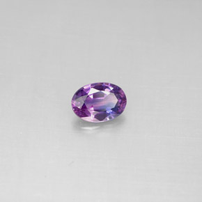 Zafiro violeta natural de 0,52 ct, corte óvalo, VVS