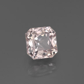 Zafiro rosa natural de 1,32 ct, corte esmeralda, VVS-VS