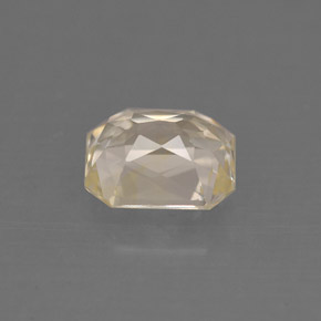 Zafiro amarillo natural de 1,40 ct, corte esmeralda, VVS