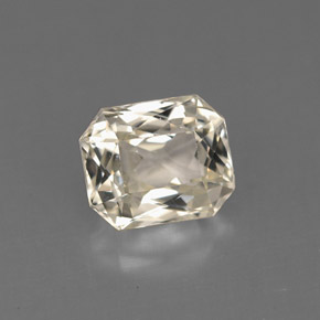 Zafiro amarillo natural de 1,60 ct, corte esmeralda, VVS-VS