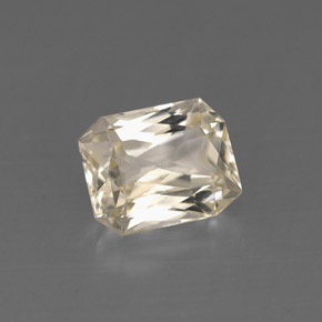Zafiro amarillo natural de 1,34 ct, corte esmeralda, VVS-VS