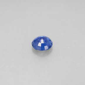 Zafiro azul natural de 0,54 ct, corte redondo, VS