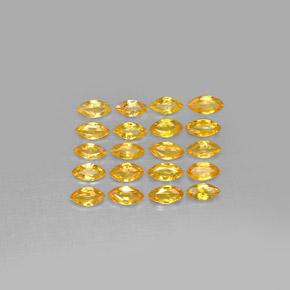 Gemas de zafiro naranja natural de 3,03 ct, marquesa, VVS-VS