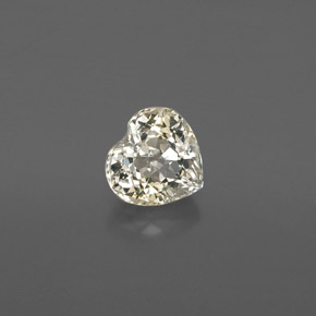 Zafiro amarillo natural de 1,40 ct, forma de corazón, VVS-VS
